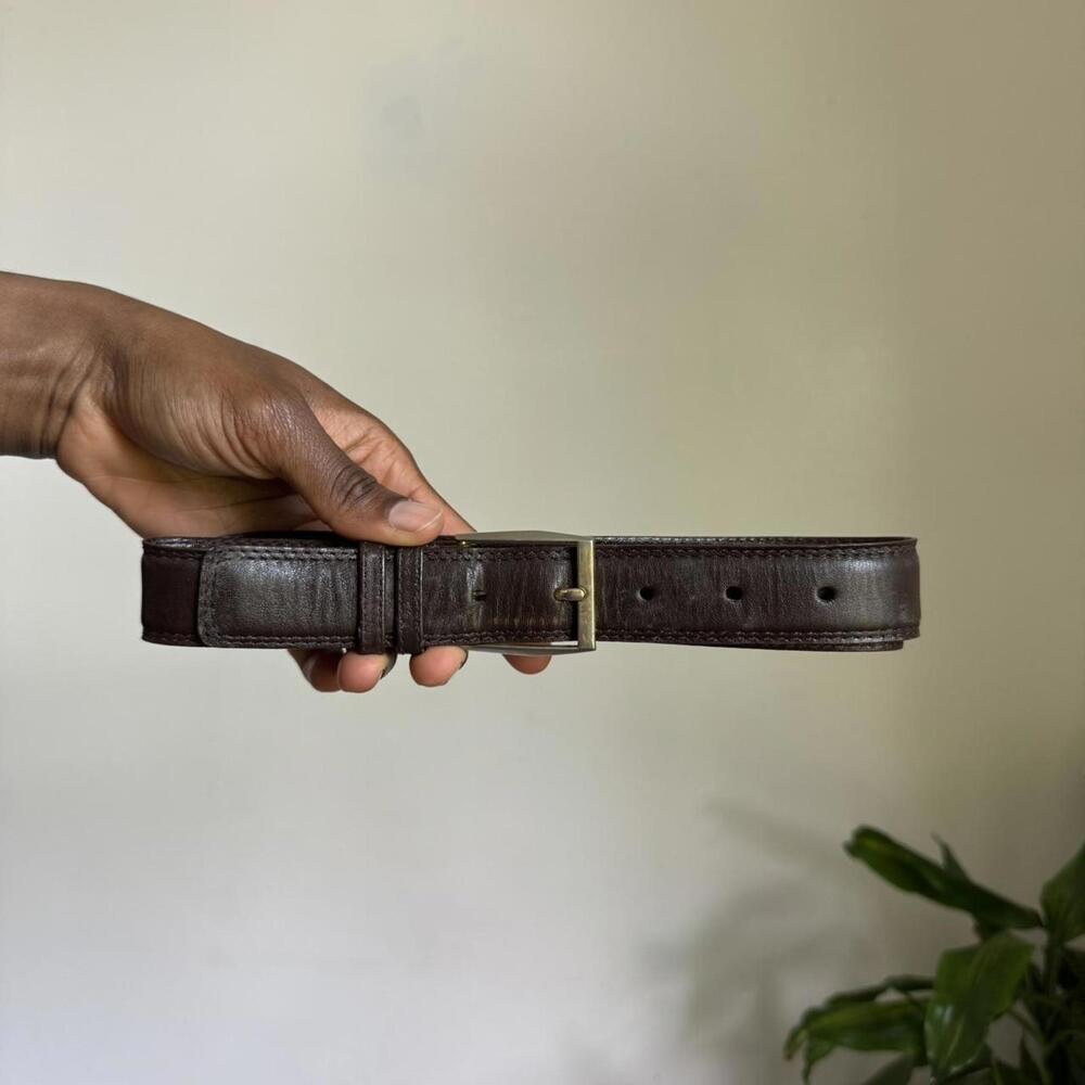 Classic Brown Leather Belt